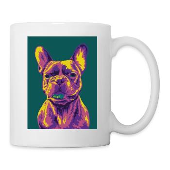 French Bulldog - Tasse - Weiß - Rechts
