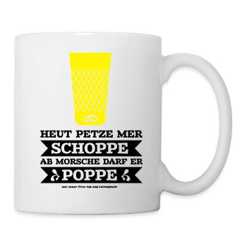 JGA hessisch Frankfurt Apfelwein Crew - Tasse - Weiß - Rechts