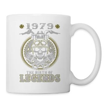 40. Geburtstag 1979 Die Geburt der Legenden - Tasse - Weiß - Rechts
