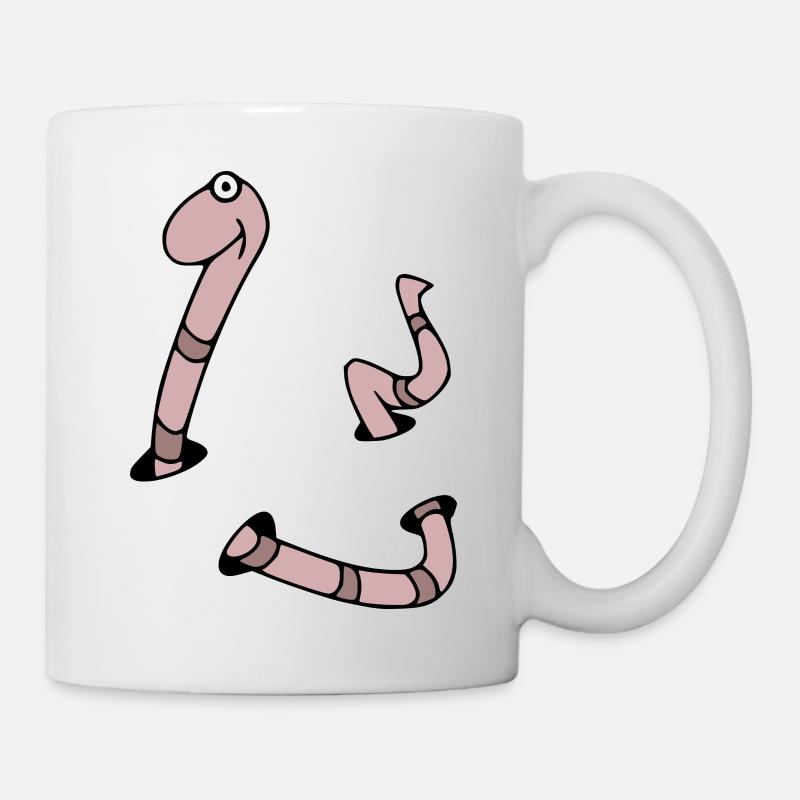 Wurm - Tasse - Weiß