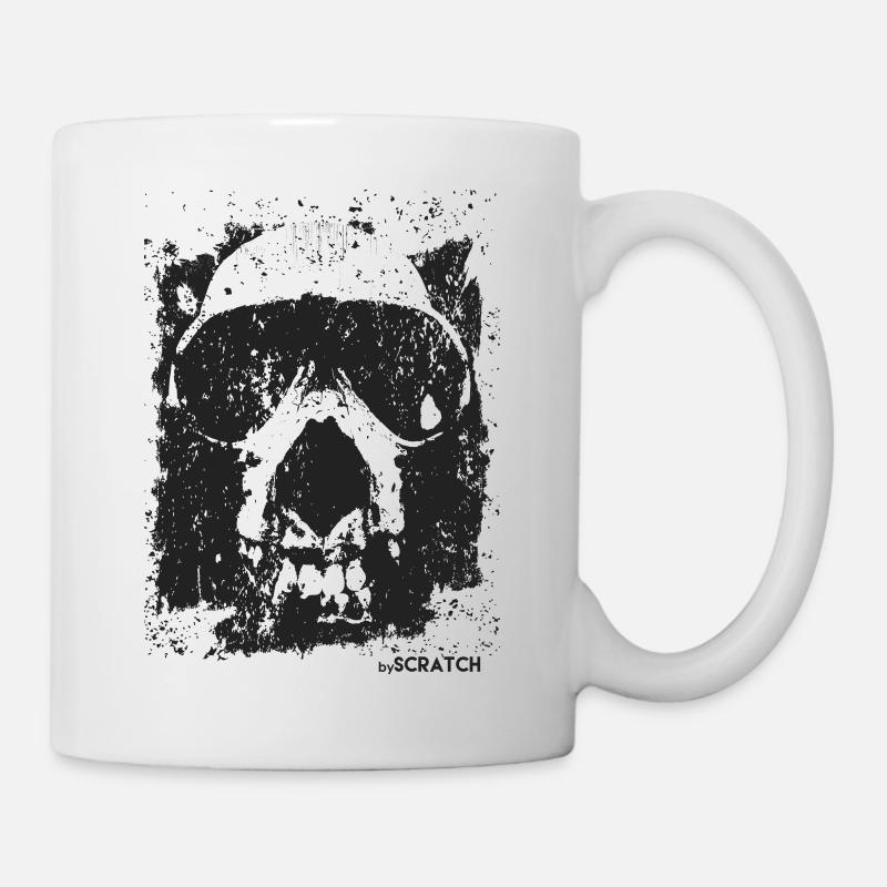 skull - Mug - white