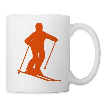 Ski - Tasse - Weiß - Rechts