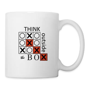 Think outside the Box - Tasse - Weiß - Rechts