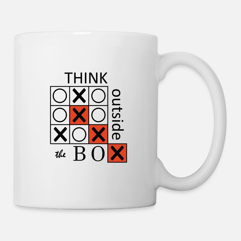 Think outside the Box - Tasse - Weiß