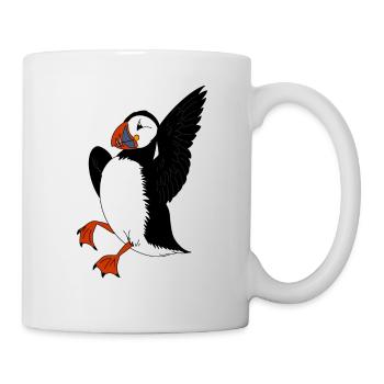 Papageientaucher - Tasse - Weiß - Rechts