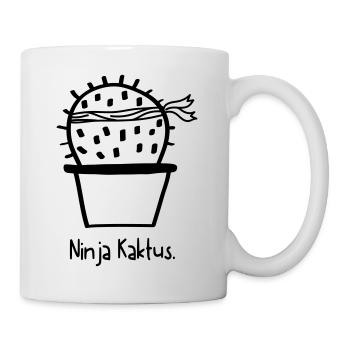 Ninja cactus - very dangerous - Mug - white - Right