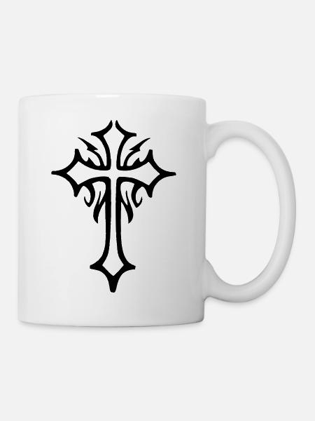 croix - Mug blanc - blanc