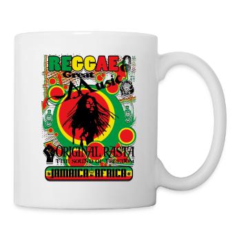 reggae great music original rasta - Mug blanc - blanc - Droite