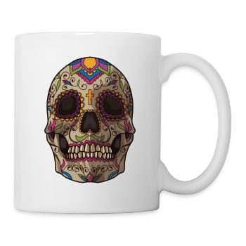 Sugar Skull | Dia De Los Muertos Mexican Holiday - Tasse - Weiß - Rechts