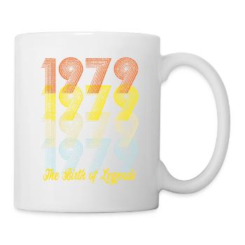1979, 40. Geburtstag, Geburtstag, Geschenk, Ideen - Tasse - Weiß - Rechts