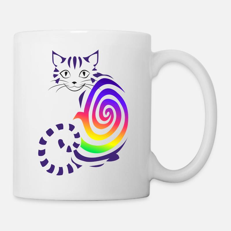 Grinsekatze - Tasse - Weiß
