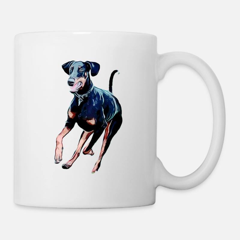 Dobermann - Tasse - Weiß
