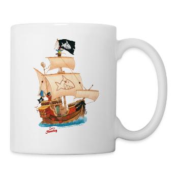 Käpt'n Sharky Schiffscrew - Tasse - Weiß - Rechts