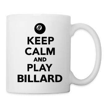 Keep calm and play Billard - Mug - white - Right