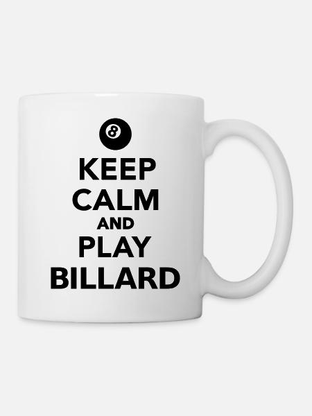 Billard - Tasse - Weiß