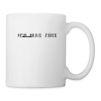 Ich mag Züge - Tasse - Weiß - Rechts