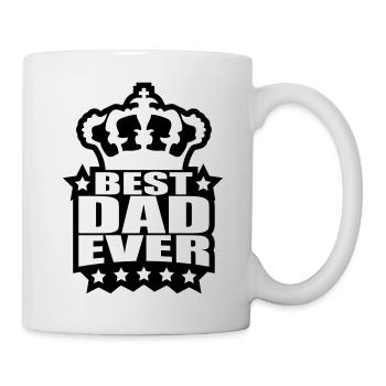 Best Dad Ever King Logo - Mug - white - Right