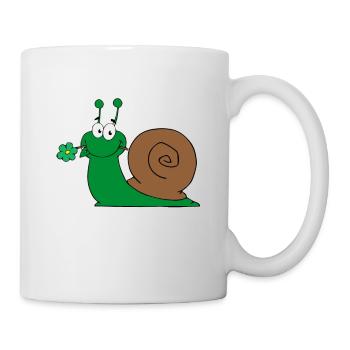 Escargot Doux Schngge - Mug blanc - blanc - Droite