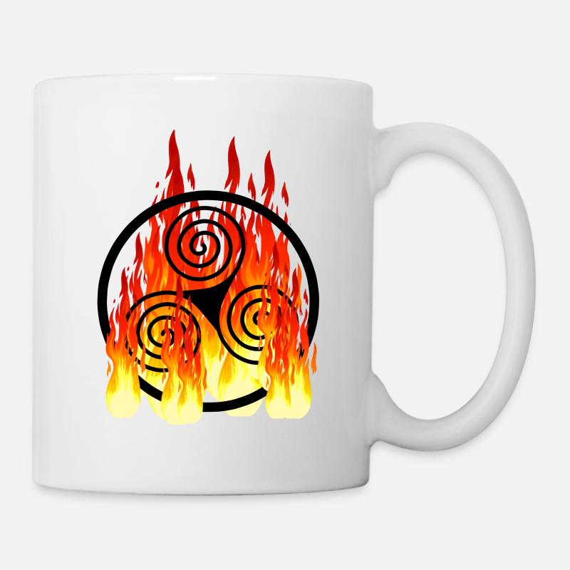 Keltische Symbol in Feuer Keltisch Wikinger - Tasse - Weiß