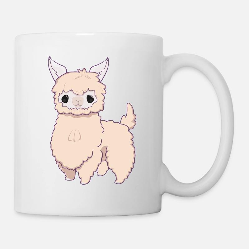 bébé alpaga - Mug blanc - blanc