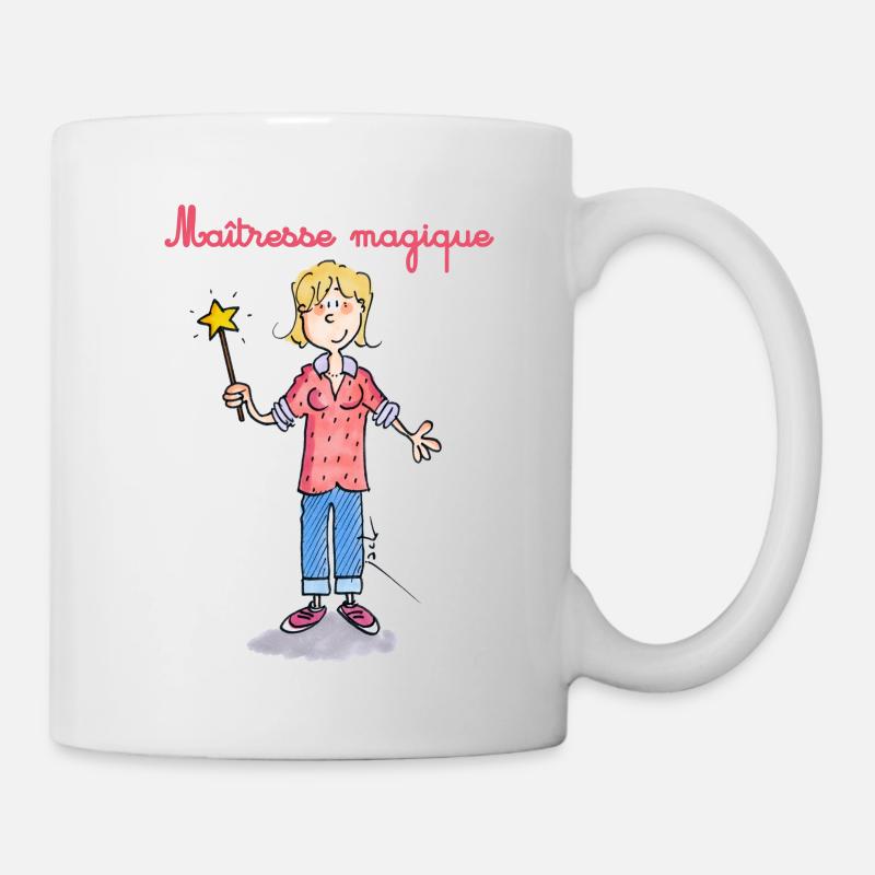Danger ecole maîtresse magique [mp] - Mug blanc - blanc