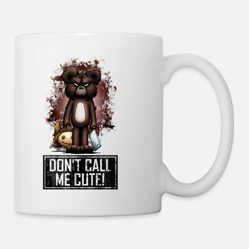Teddy - Don't Call Me Cute (Color) - Mug blanc - blanc
