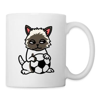 Joueur de football Joueur de football Club de football Chat pour enfants - Mug blanc - blanc - Droite