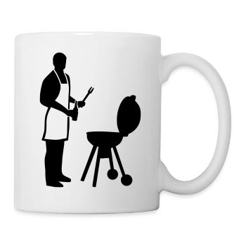 Griller - Mug blanc - blanc - Droite