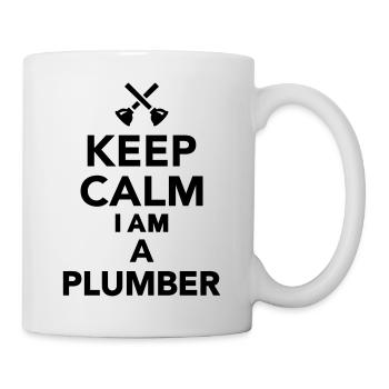 Keep calm I'm a Plumber - Mug blanc - blanc - Droite