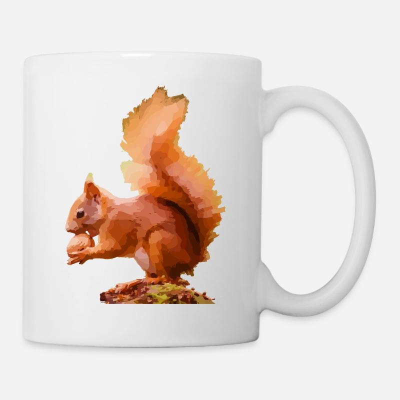 Eichhörnchen - Tasse - Weiß
