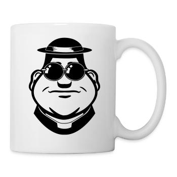 Lunettes de soleil visage pasteur - Mug blanc - blanc - Droite