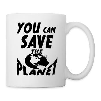 You save the planet - Tasse - Weiß - Rechts