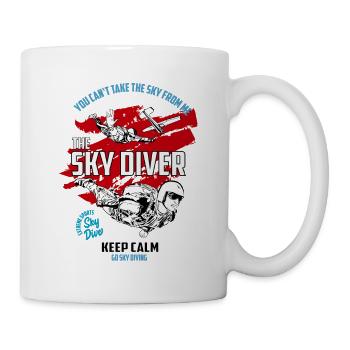 Sky Diving, Skydiving - Mug - white - Right