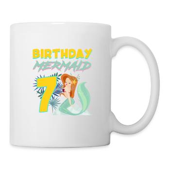 Anniversaire Sirène 7ème anniversaire sept 2012 - Mug blanc - blanc - Droite