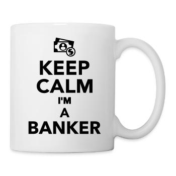 Banker - Tasse - Weiß - Rechts