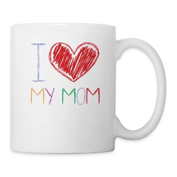 I Love My Mom - Mug - white - Right