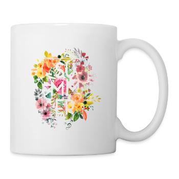 Été fleur - Mug blanc - blanc - Droite