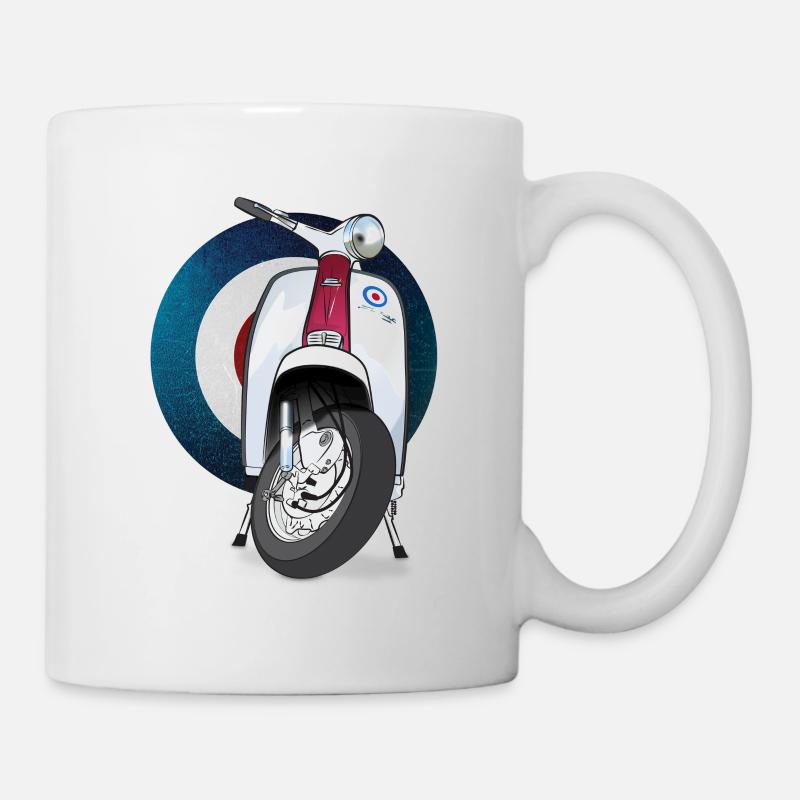 Mod Scooter T-Shirt - Mug - white