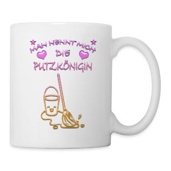 Königin Putzkönigin - Tasse - Weiß - Rechts