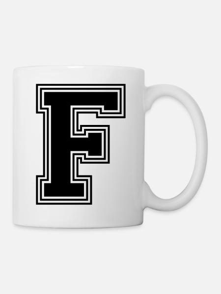 F_Letter_F_(w31) - Mug - white