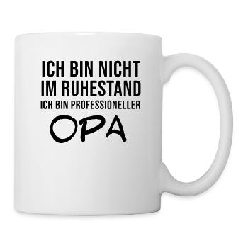 Grand-père, grand-père retraité, réclamé - Mug blanc - blanc - Droite