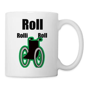 Rollstuhl - Tasse - Weiß - Rechts