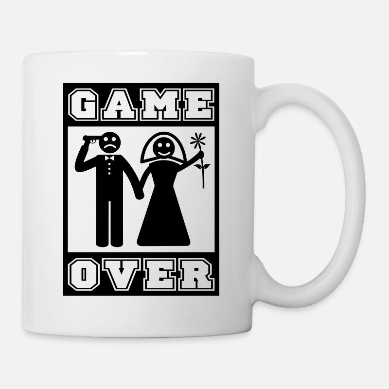 Game Over Heiraten - Tasse - Weiß