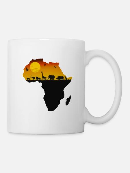 Africa wild life - Mug - white
