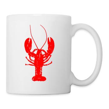 Lobster red food cook seafood - Mug - white - Right