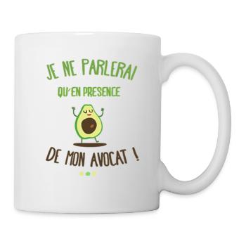 Ich werde nur in Gegenwart meines Anwalts sprechen - Tasse - Weiß - Rechts