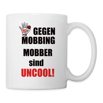Gegen Mobbing - Tasse - Weiß - Rechts