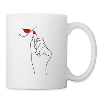 Lippenstift Amour - Tasse - Weiß - Rechts