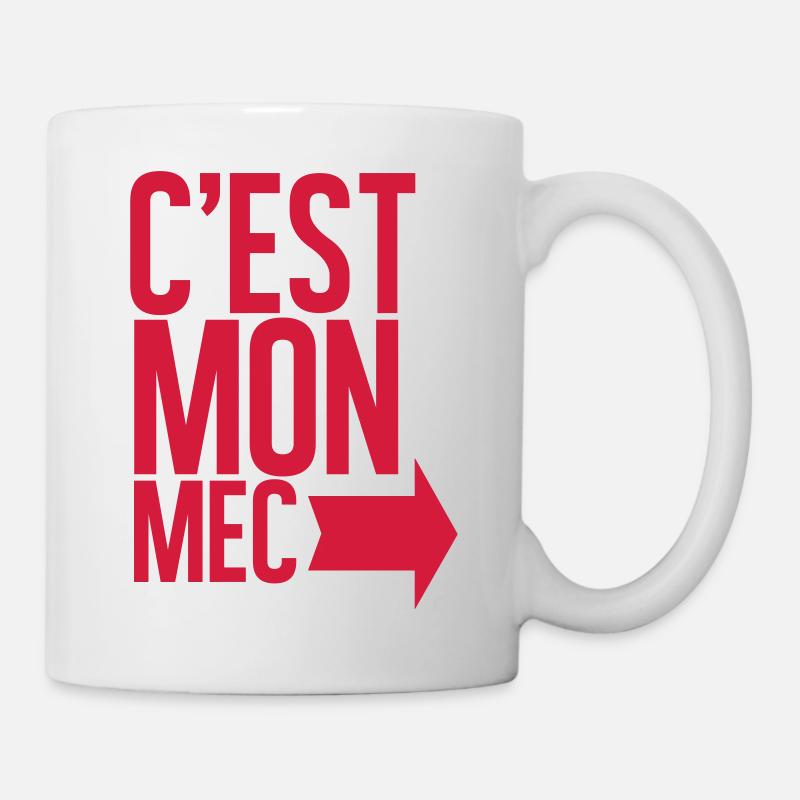 C'est mon mec - Mug blanc - blanc