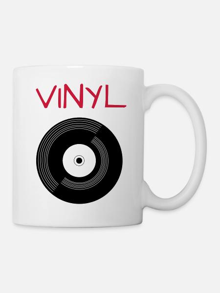 Vinyl - Tasse - Weiß